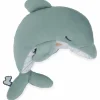 Peluche bouillotte bien-être Dauphin Petit calme (24 cm)
