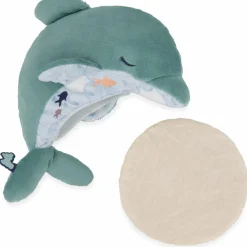 Peluche bouillotte bien-être Dauphin Petit calme (24 cm)