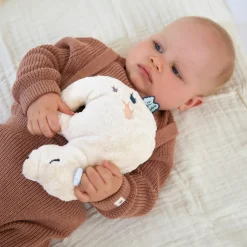 Peluche bouillotte bien-être Ours Petit calme (15 cm)