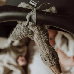 Peluche bruit blanc à suspendre Liva gris