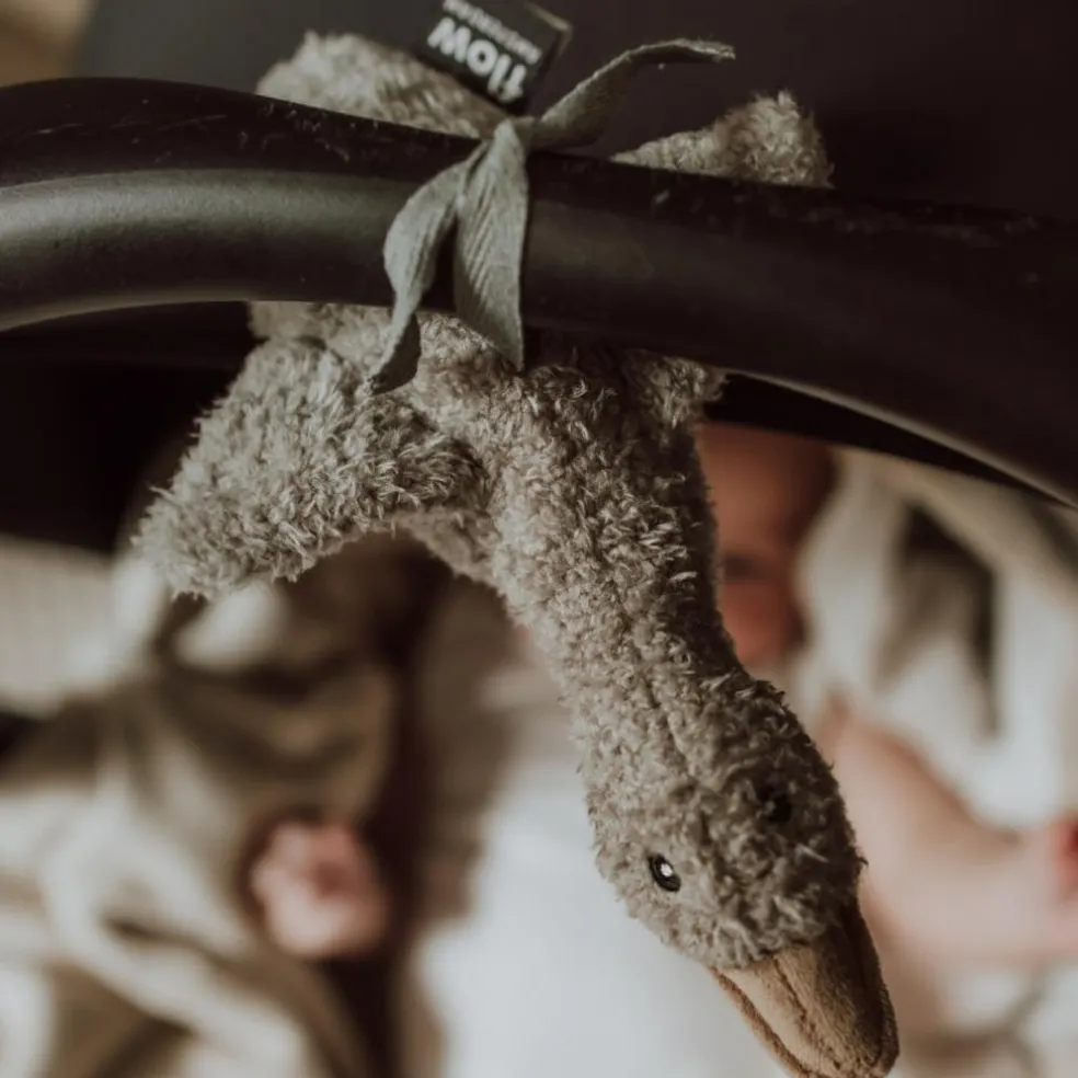 Peluche bruit blanc à suspendre Liva gris