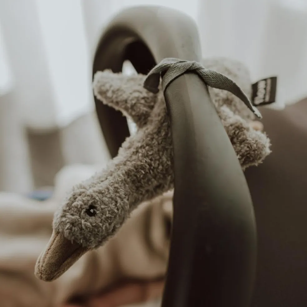 Peluche bruit blanc à suspendre Liva gris