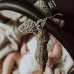 Peluche bruit blanc à suspendre Liva gris