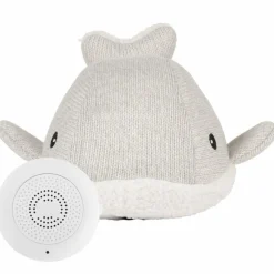 Peluche bruit blanc rechargeable baleine Moby gris