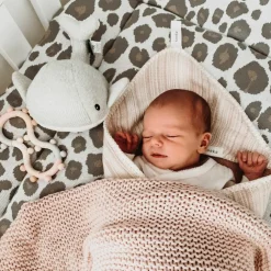 Peluche bruit blanc rechargeable baleine Moby gris