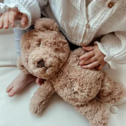 Peluche bruit blanc rechargeable Lou ours marron