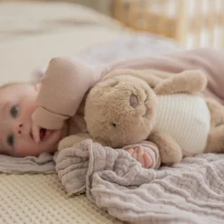 Peluche bruit blanc rechargeable Milo lapin beige