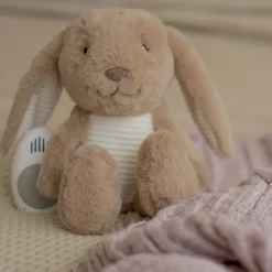 Peluche bruit blanc rechargeable Milo lapin beige