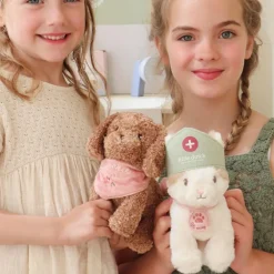 Peluche chat avec sac de transport Marley