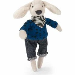 Peluche chien Pilou bleu Puce et Pilou (30 cm)