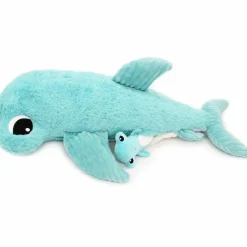 Peluche Clou maman et bébé Les Ptipotos Aqua (57 cm)