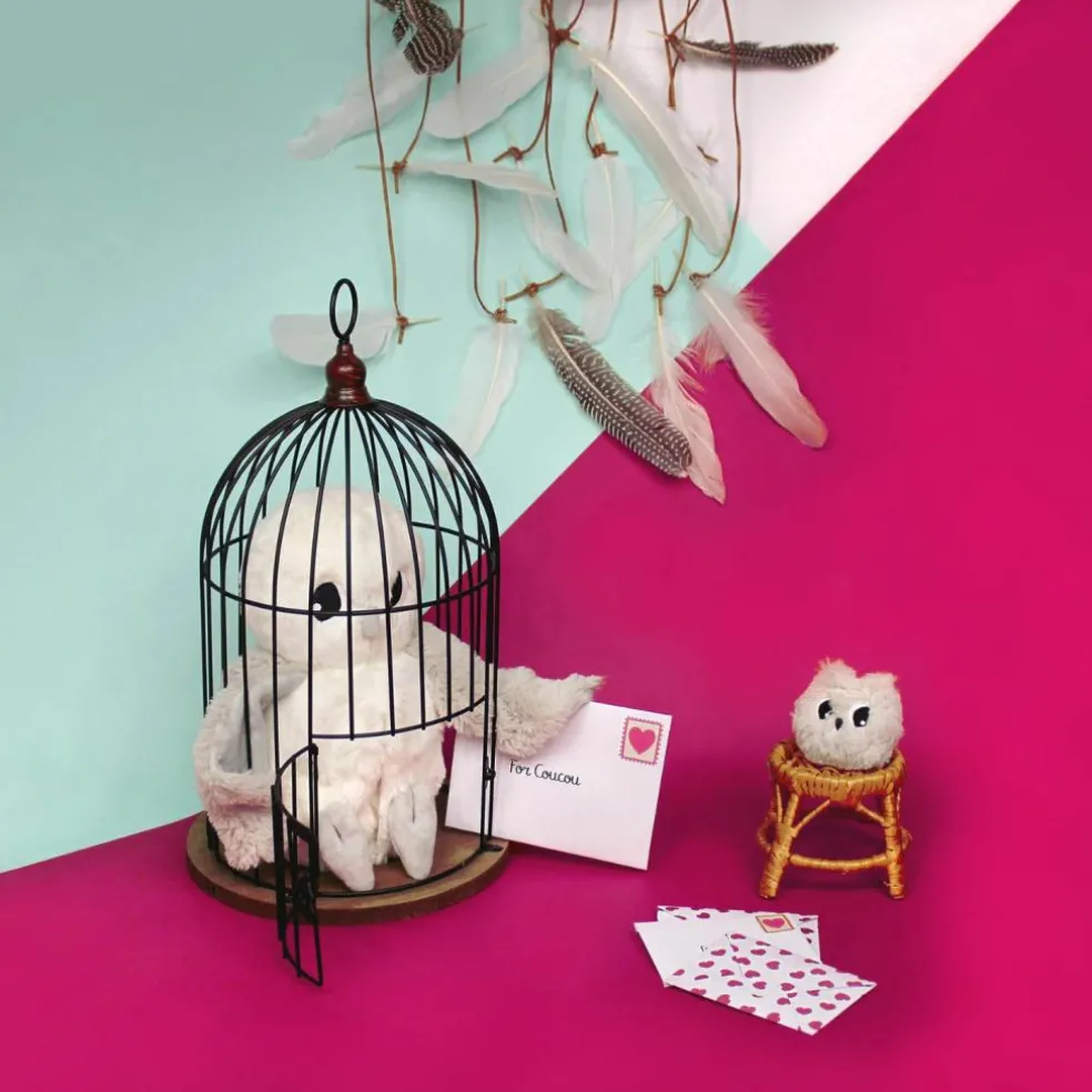 Peluche Coucou maman et bébé Les Ptipotos (24 cm)