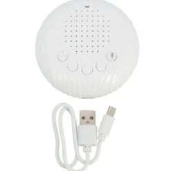 Peluche enregistreuse vocale et bruits blancs Manchot rose (25 cm)