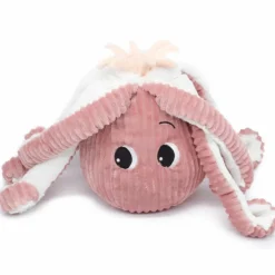 Peluche Filou la pieuvre maman et bébé Les Ptipotos rose