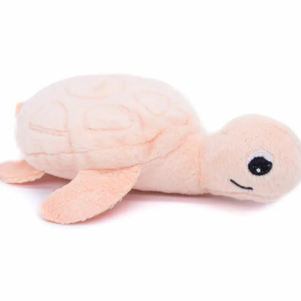 Peluche géante Les Ptipotos Sauvenou maman-bébé tortue rose (49 cm)