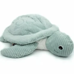 Peluche géante Les Ptipotos Sauvenou maman-bébé tortue menthe (49 cm)
