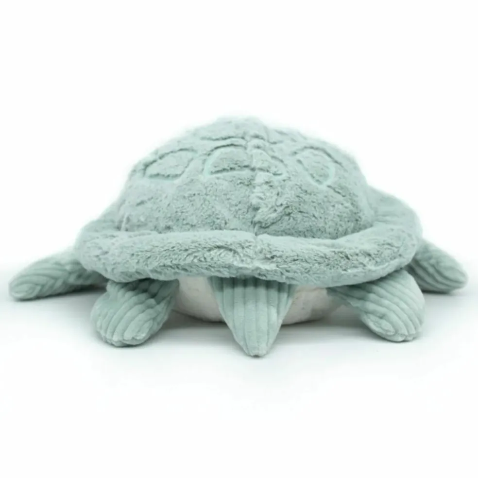 Peluche géante Les Ptipotos Sauvenou maman-bébé tortue menthe (49 cm)