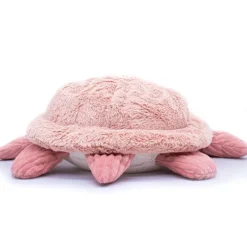 Peluche géante Les Ptipotos Sauvenou la tortue rose (50 cm)