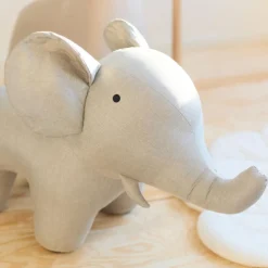 Peluche géante éléphant lin (55 cm)