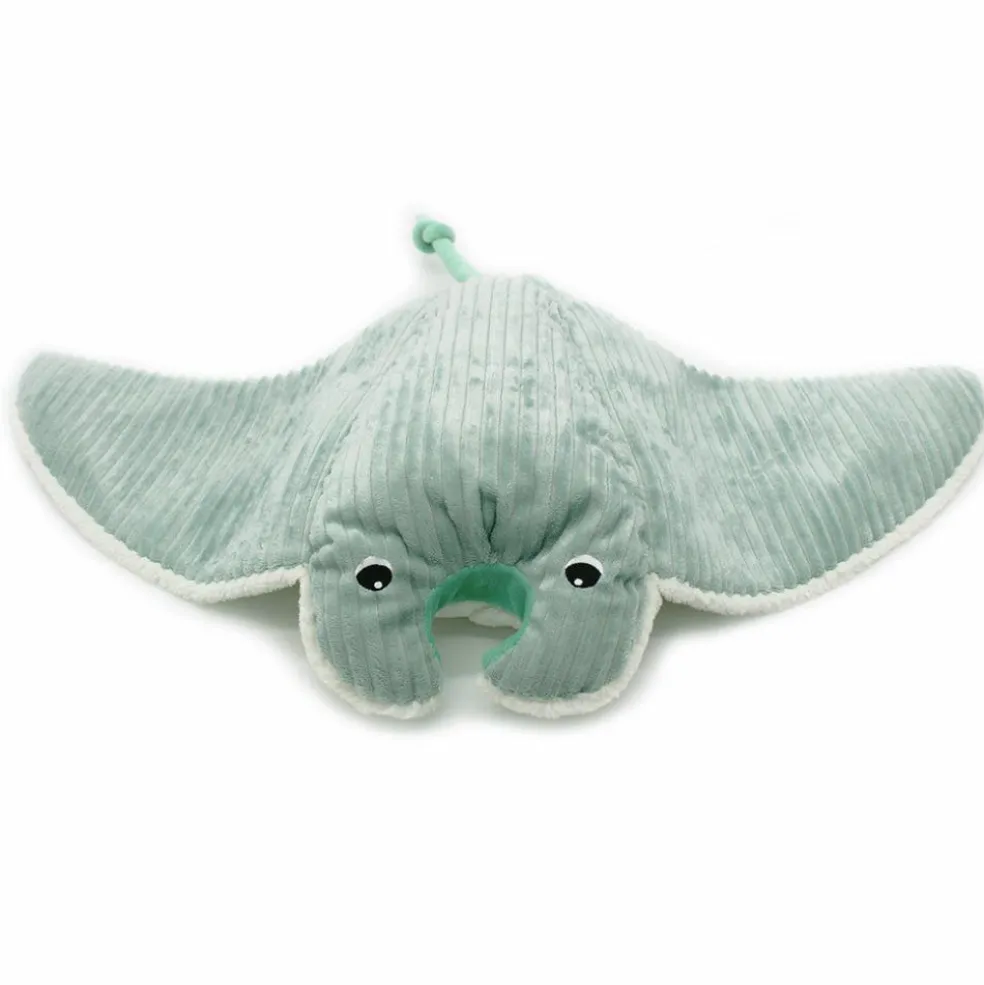 Peluche géante Mantalou la raie manta et son bébé menthe (67 cm)
