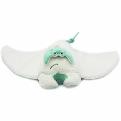 Peluche géante Mantalou la raie manta et son bébé menthe (67 cm)