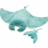 Peluche géante Mantalou la raie manta et son bébé Aqua (67 cm)