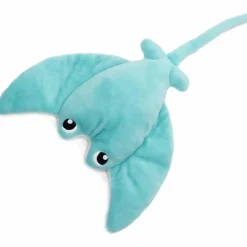 Peluche géante Mantalou la raie manta et son bébé Aqua (67 cm)