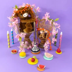 Peluche Hindou maman et bébé Les Ptipotos Cassonade (31 cm)