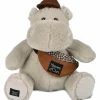Peluche Hippopotame HELLO BROOK beige (20 cm)