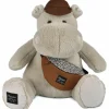 Peluche Hippopotame HELLO BROOK beige (38 cm)