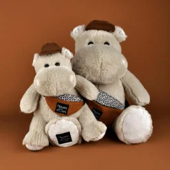 Peluche Hippopotame HELLO BROOK beige (38 cm)