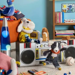 Peluche hochet pigeon Michel Puce et Pilou (20 cm)