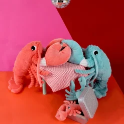 Peluche Iloveyou maman et bébé Les Ptipotos Aqua (48 cm)