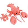 Peluche Iloveyou maman et bébé Les Ptipotos Corail (48 cm)
