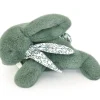 Peluche Lapin Doudou Pantin vert sauge (25 cm)