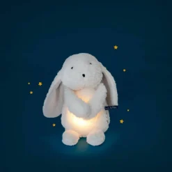 Peluche lapin lumineux Puce et Pilou (31 cm)