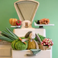 Peluche lapin ocre Trois petits lapins (38 cm)