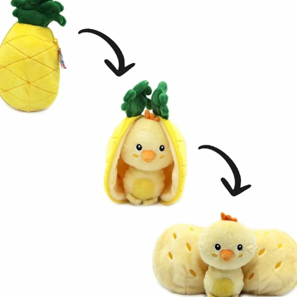 Peluche Les Flipetz Nugget le poussin-ananas