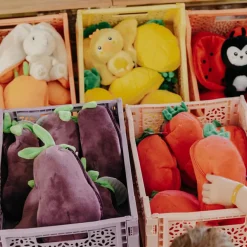 Peluche Les Flipetz Velvet l'éléphant-aubergine