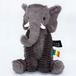 Peluche Les Ptipotos Dimoitou l'éléphant gris (35 cm)