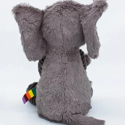 Peluche Les Ptipotos Dimoitou l'éléphant gris (35 cm)