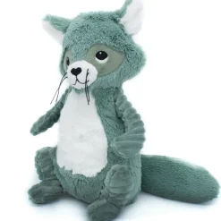 Peluche Les Ptipotos Netoitou le raton laveur vert (26 cm)
