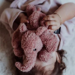 Peluche lumineuse George l'éléphant vieux rose - Reconditionné