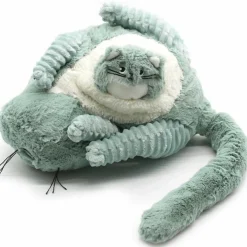 Peluche Miaou le chat maman et bébé menthe (32 cm)