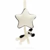 Peluche musicale Chien noir et crème (30 cm)