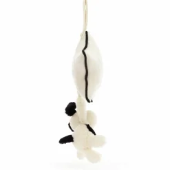 Peluche musicale Chien noir et crème (30 cm)
