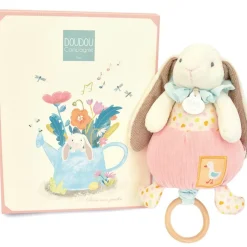 Peluche musicale Lapin Ciboulette Dans mon jardin (20 cm)