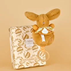 Peluche musicale Lapin Doudou ocre (20 cm)