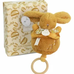 Peluche musicale Lapin Doudou ocre (20 cm)