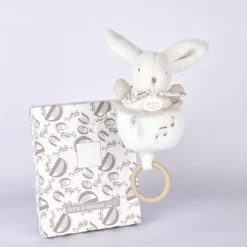 Peluche musicale Lapin Doudou blanc (20 cm)